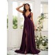 Charming Jersey Ruffles V-neck Sleeveless Bridesmaid Dresses